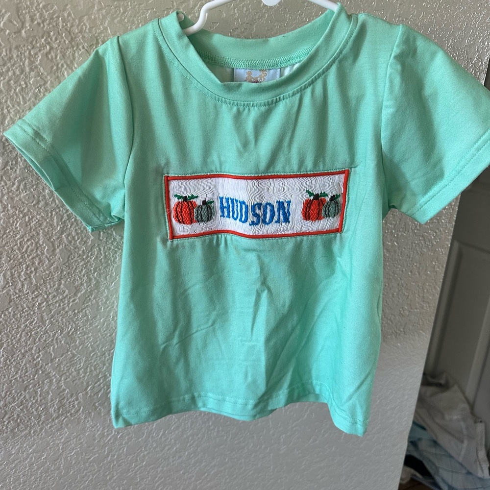Smocked Hudson fall shirt
